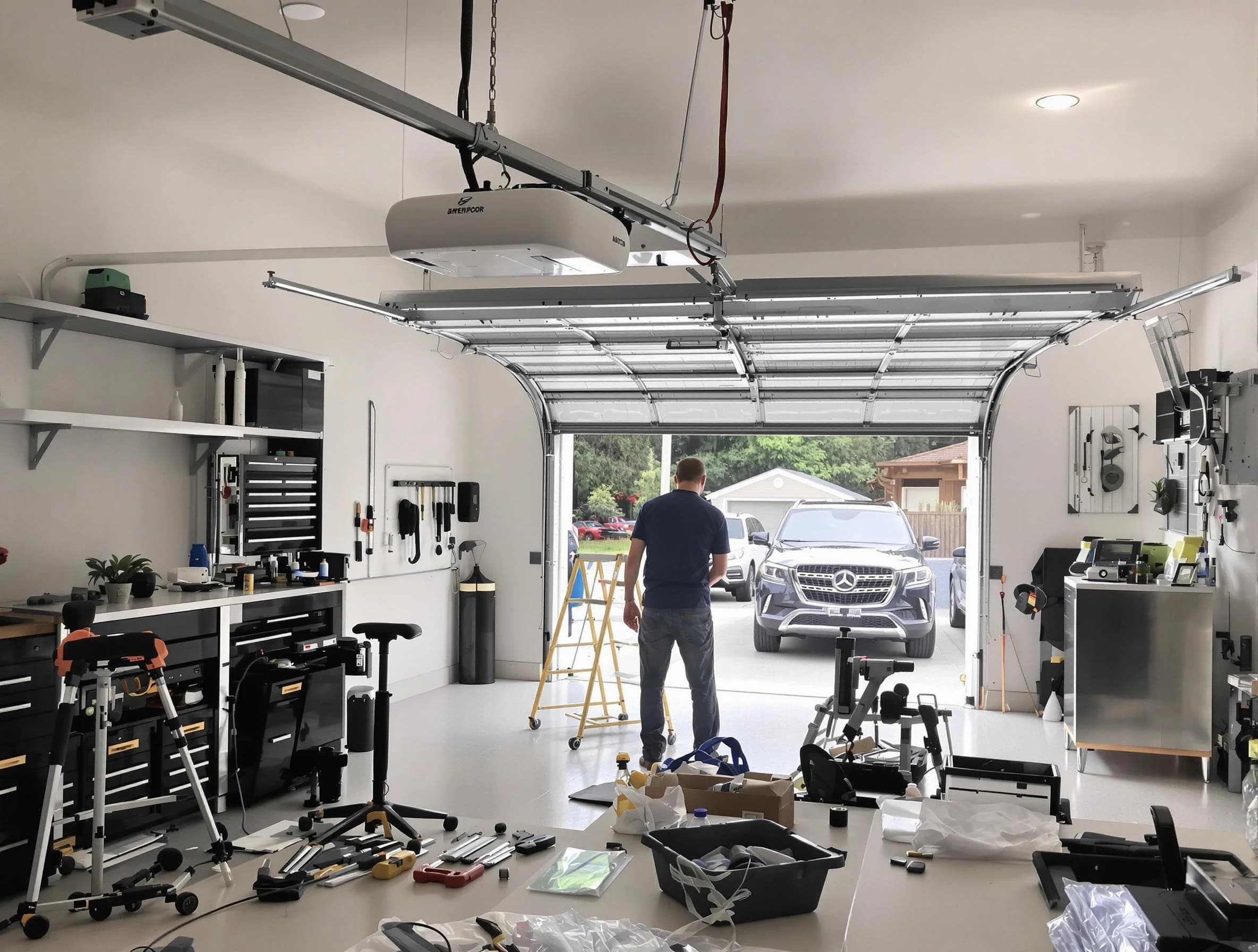 Garage door opener installation by Pleasant Grove Garage Door Repair in Pleasant Grove